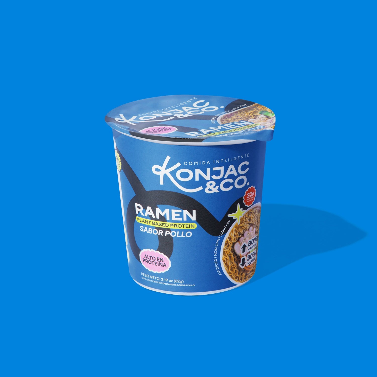 Ramen de Konjac | 6-Pack Cups | Sabor Pollo