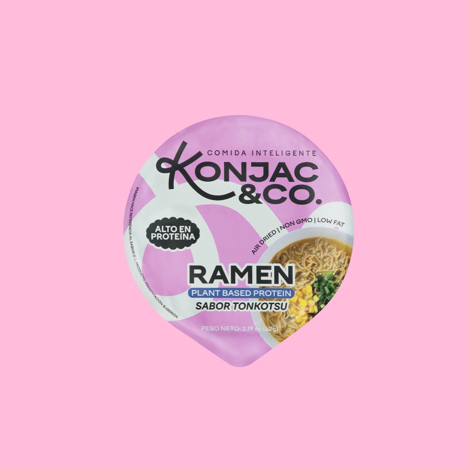 Ramen de Konjac | 6-Pack Cups | Sabor Tonkotsu Cerdo