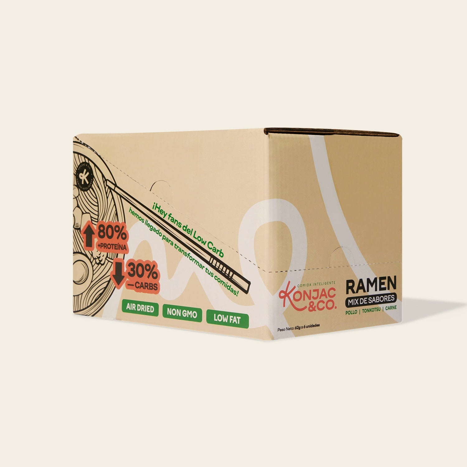 Ramen de Konjac | Starter Pack x6 Bags | Mix de Sabores