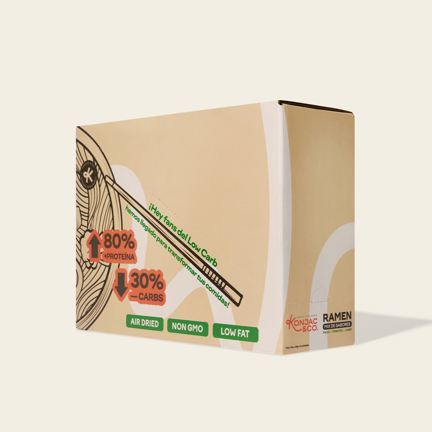 Ramen de Konjac | Starter Pack x6 Cups | Mix de Sabores