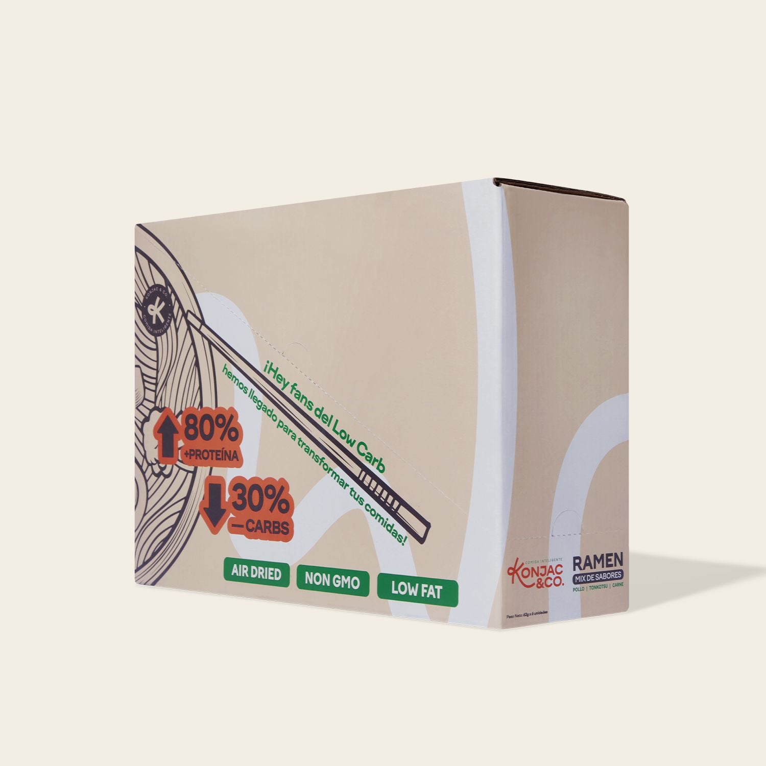 Ramen de Konjac | Starter Pack x6 Cups | Mix de Sabores