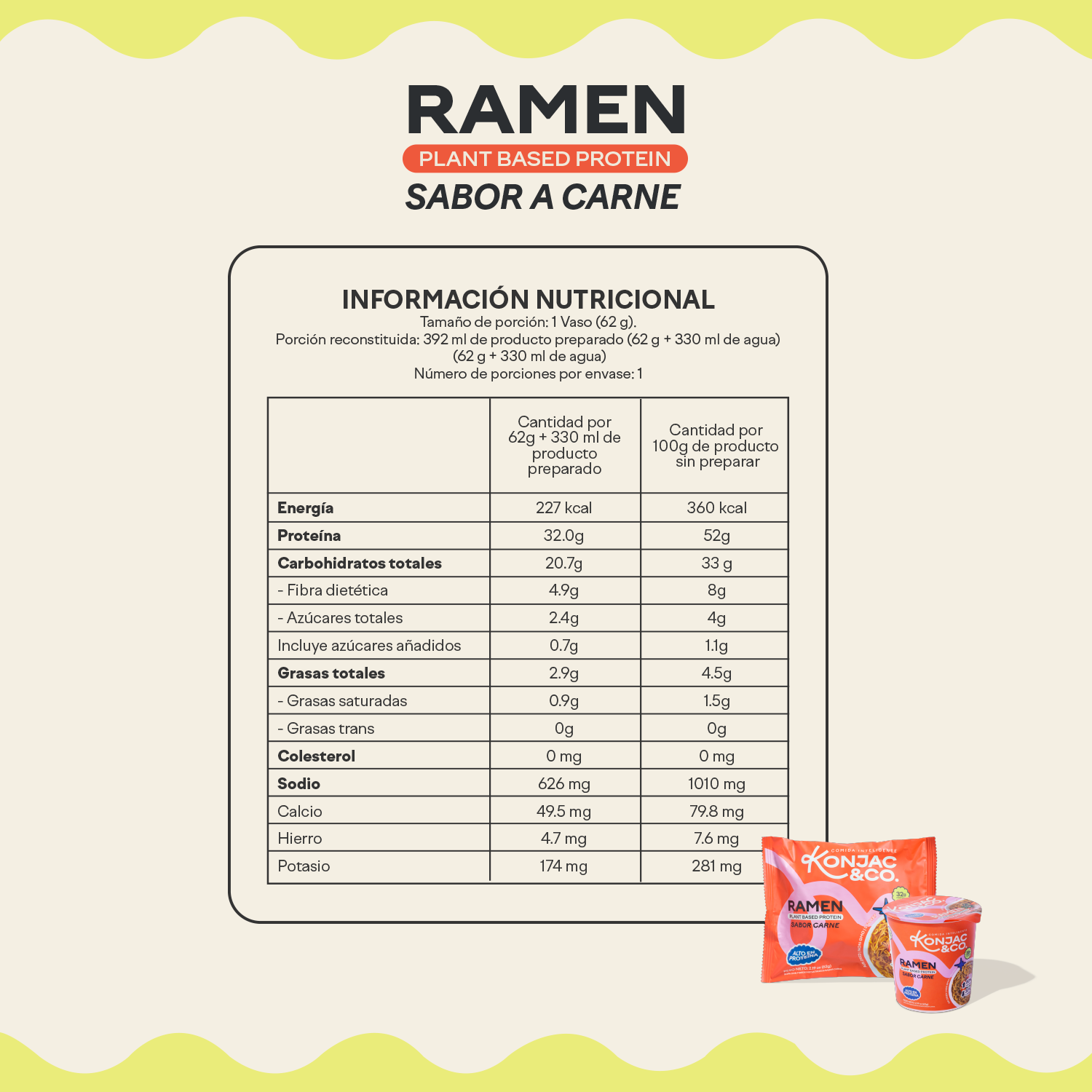 Ramen de Konjac | Starter Pack x6 Cups | Mix de Sabores